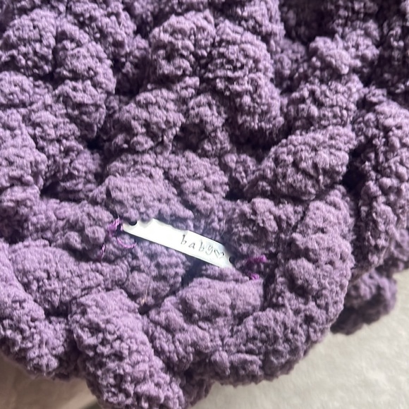 Handmade chunky knit baby blanket - Picture 2 of 7